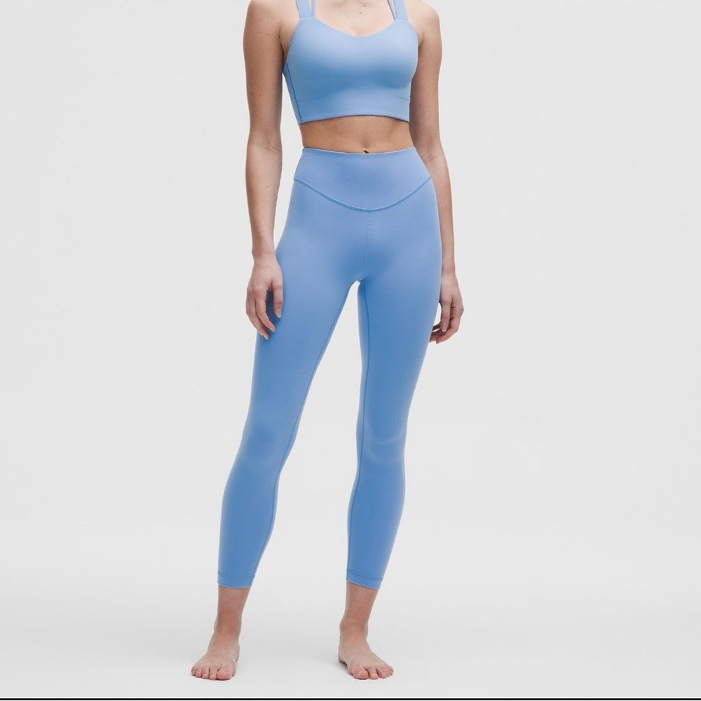 Lululemon Athletica Teal Blue Leggings with pockets - Picture 2 of 2